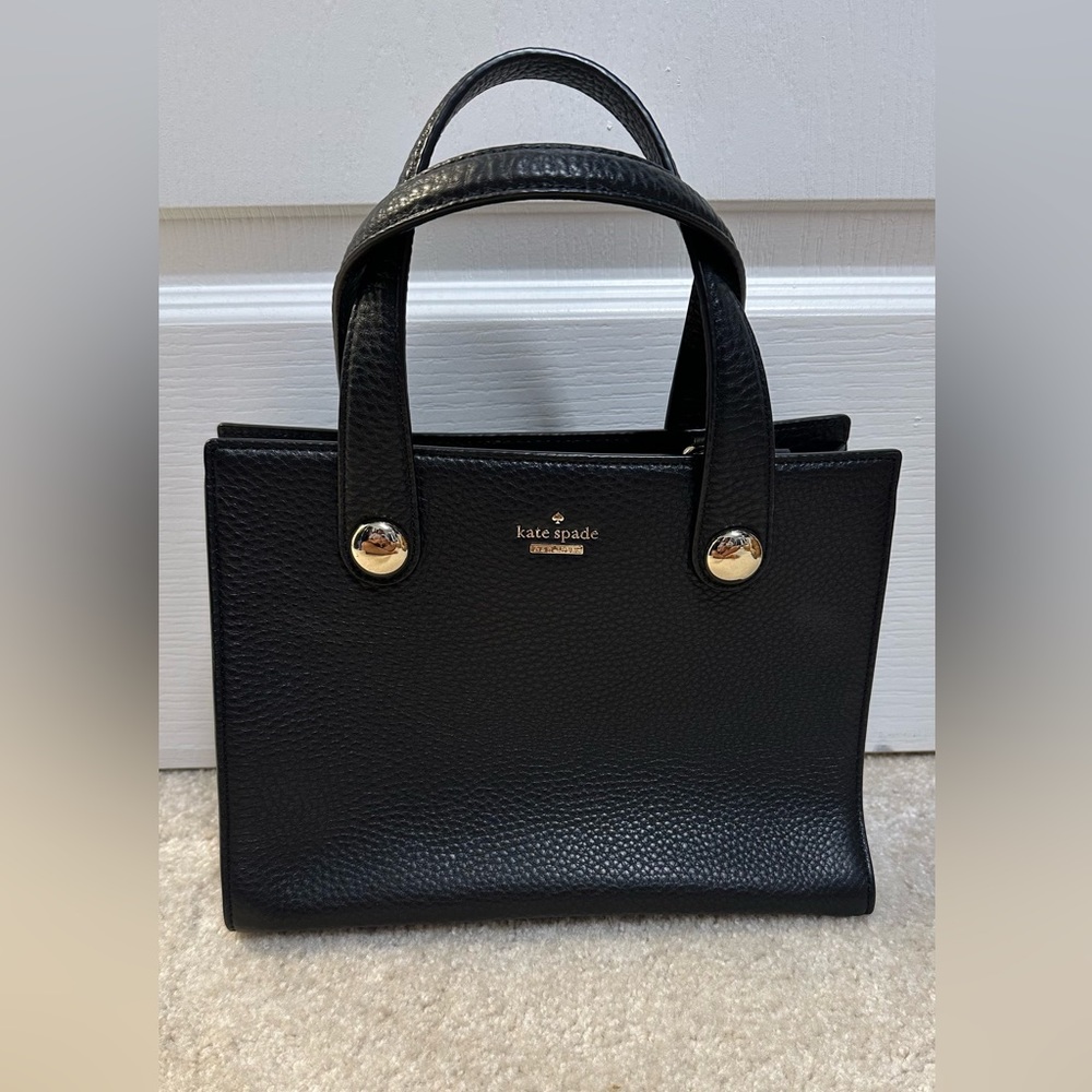 Kate Spade 100% leather black small purse